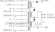 101-220005-03A  (HR7443)  Строчный трансформатор ТДКС