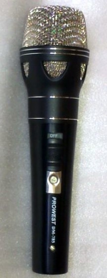 DM-785 Мікрофон  PROWEST динамічний металічний з вимикачем + кабель